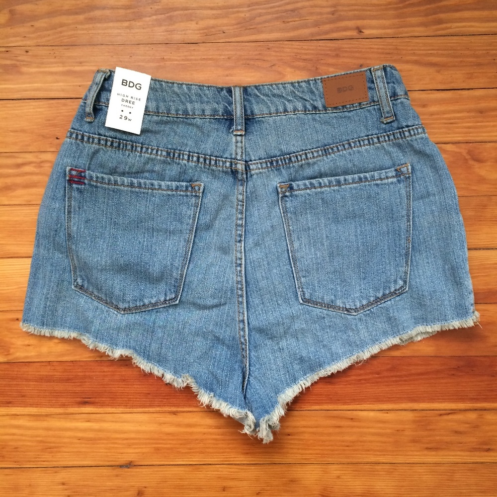 BDG High-Rise Dree Cheeky Denim Shorts